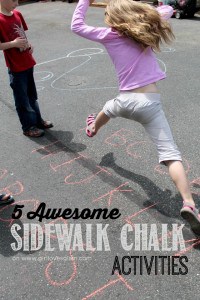 5 Awesome Sidewalk Chalk Activities on www.girllovesglam.com