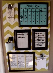 Organization Board Command Center tutorial found on www.girllovesglam.com #organize #diy