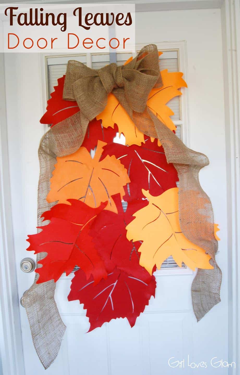 Falling Leaves Door Decor Tutorial