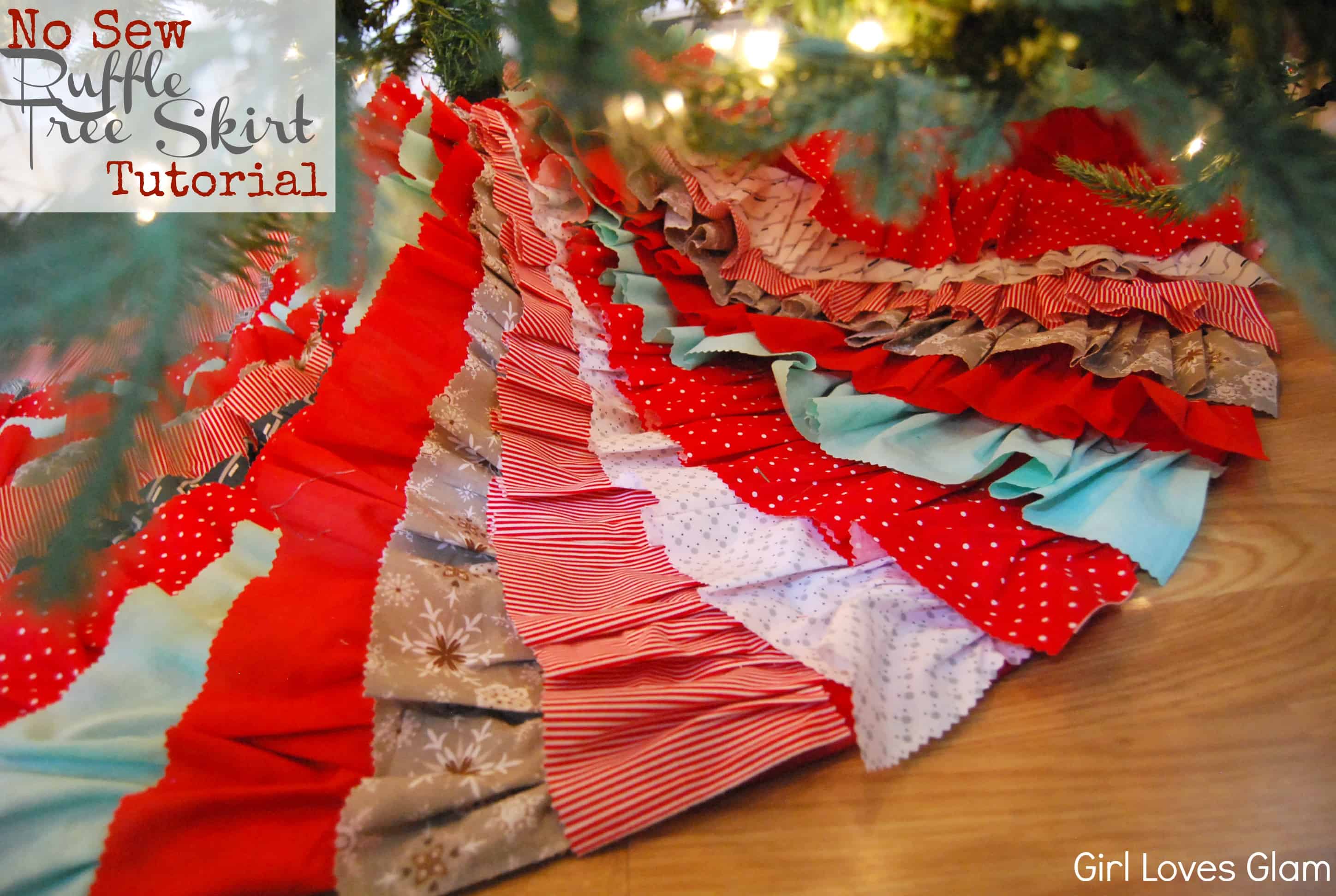 No Sew Ruffle Tree Skirt Tutorial(ish)