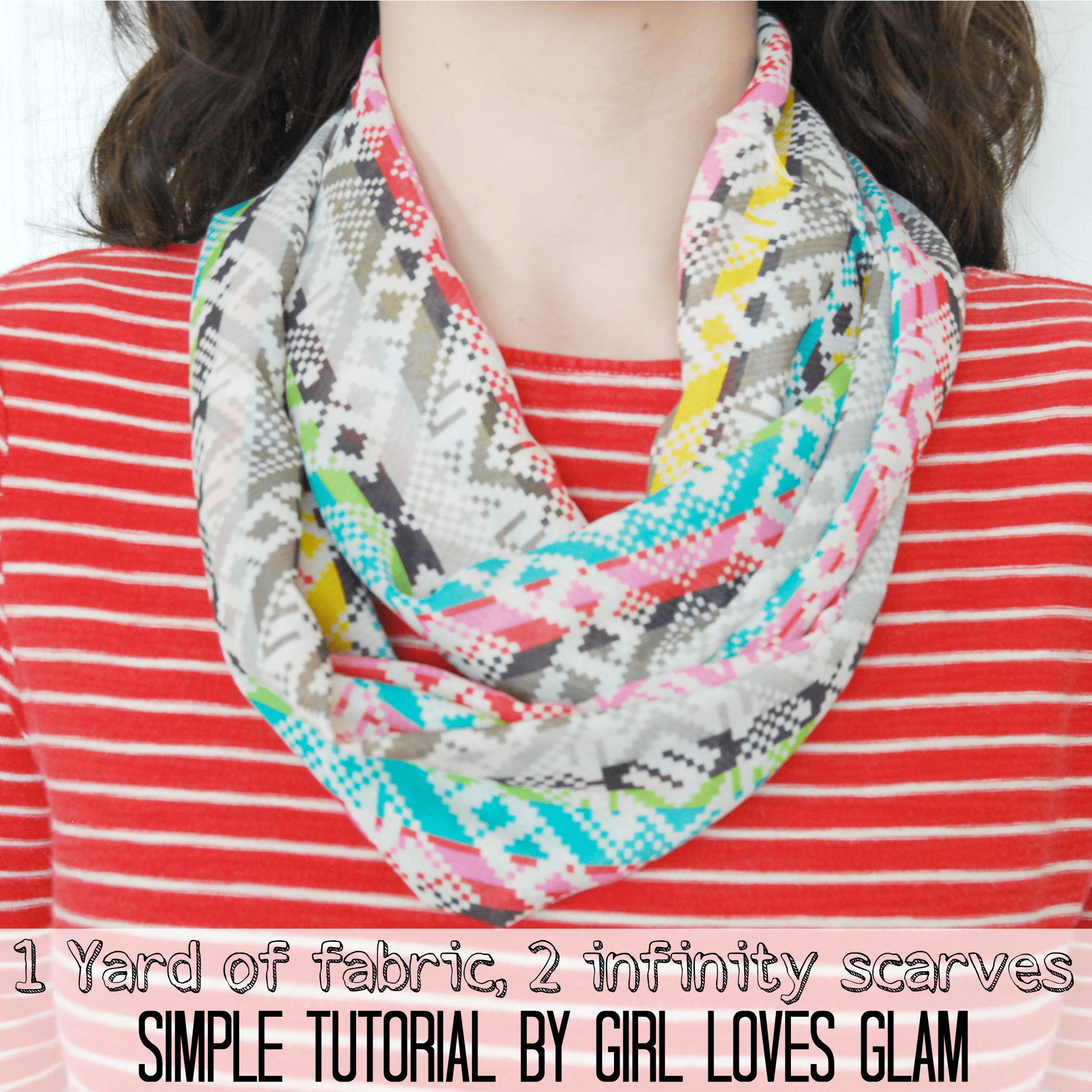 How to make a simple infinity scarf Girl Loves Glam