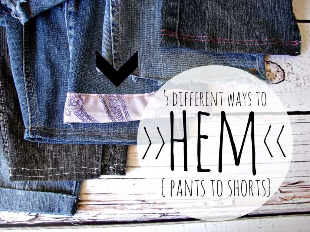 5 Ways to hem shorts into pants