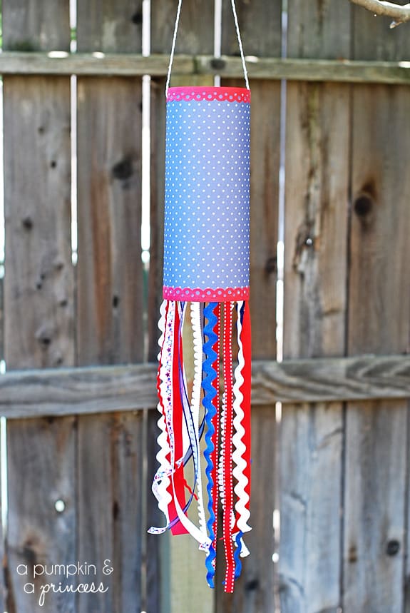 Patriotic Paper Windsock: Summer Fun Series