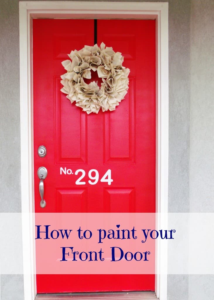 Red Front Door Makeover