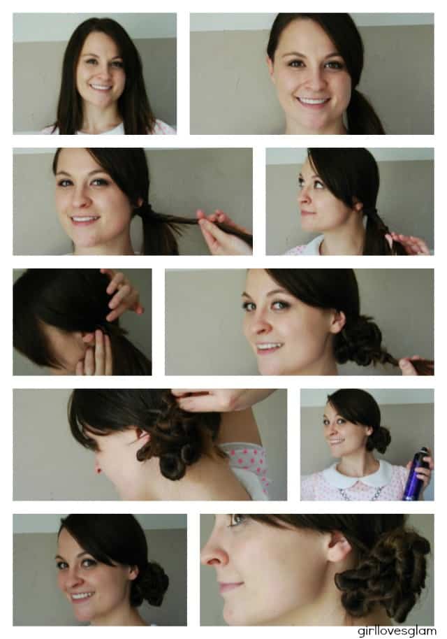 How to do a twist knot bun via www.girllovesglam.com #hair #style #how #to