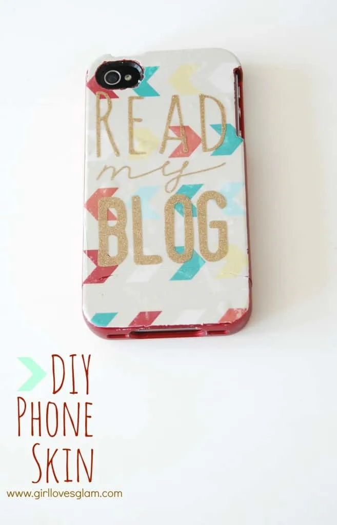 How to make a DIY pattern phone case skin on www.girllovesglam.com #tutorial