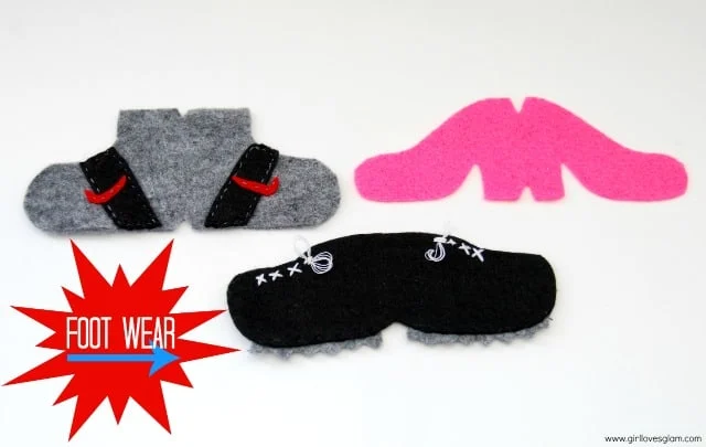 DIY Mr. or Mrs. Potato Head Footwear on www.girllovesglam.com #diy #tutorial #felt