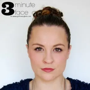 3 Minute Face Makeup Tutorial on www.girllovesglam.com #tutorial #beauty #makeup