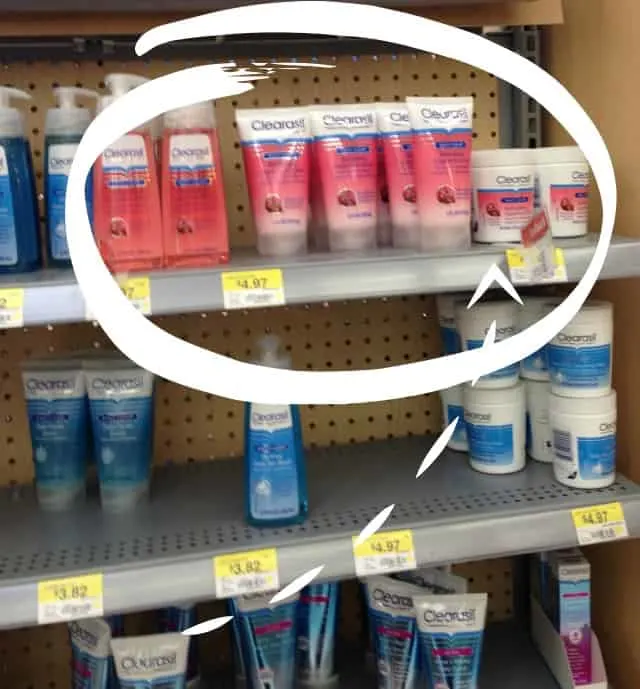 Clearasil at Walmart