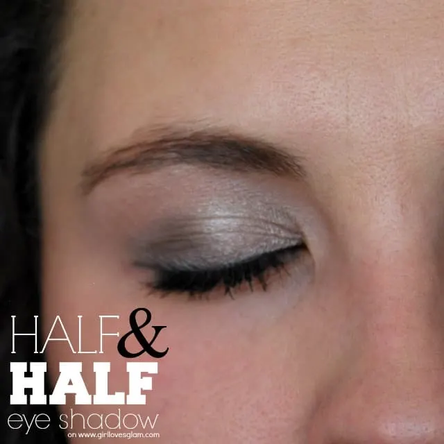 Half and Half Eye Shadow Tutorial on www.girllovesglam.com #makeup #tutorial