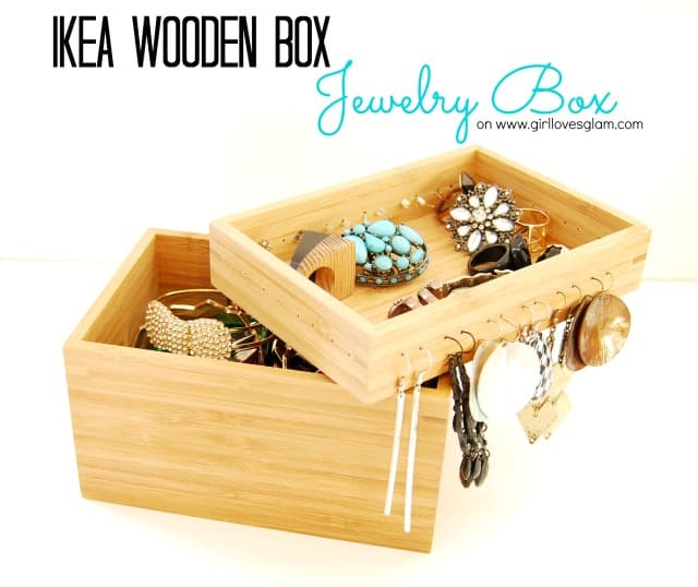 Ikea Wooden Boxes Three Ways Girl Loves Glam