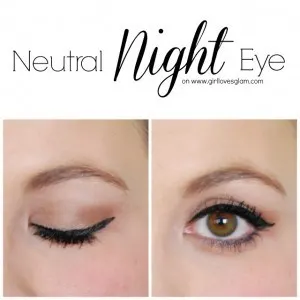 Neutral Night Eye Makeup Tutorial on www.girllovesglam.com #makeup #beauty #tutorial