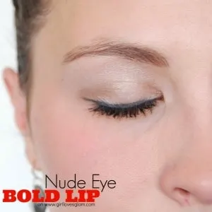 Nude Eye, Bold Lip on www.girllovesglam.com #makeup #tutorial #beauty