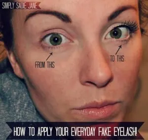 How to Apply Everyday Fake Eyelashes #false #makeup #tutorial