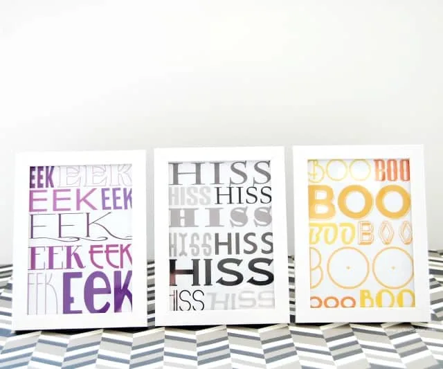 Halloween Sounds Printables on www.girllovesglam.com #decor #diy #free