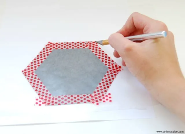 Hexagon Washi Tape Art