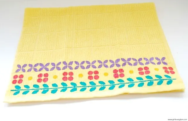 Plaid Handmade Charlotte Stenciled Towel