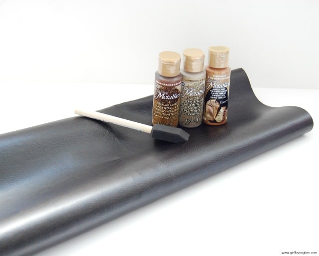 Faux Leather Table Runner Supplies