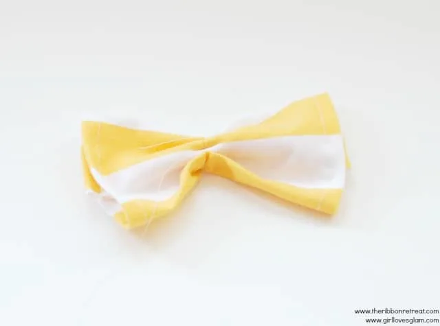 how to make a fabric bow tutorial