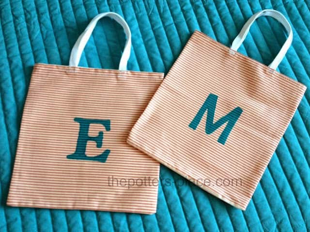 Handmade Monogrammed Bags