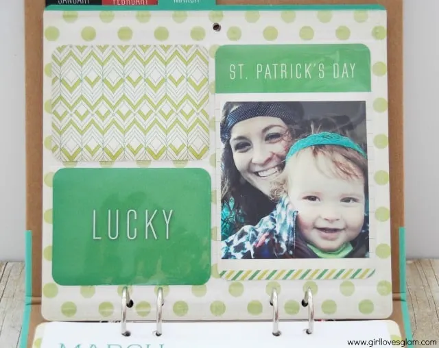 Easy Scrapbook Calendar