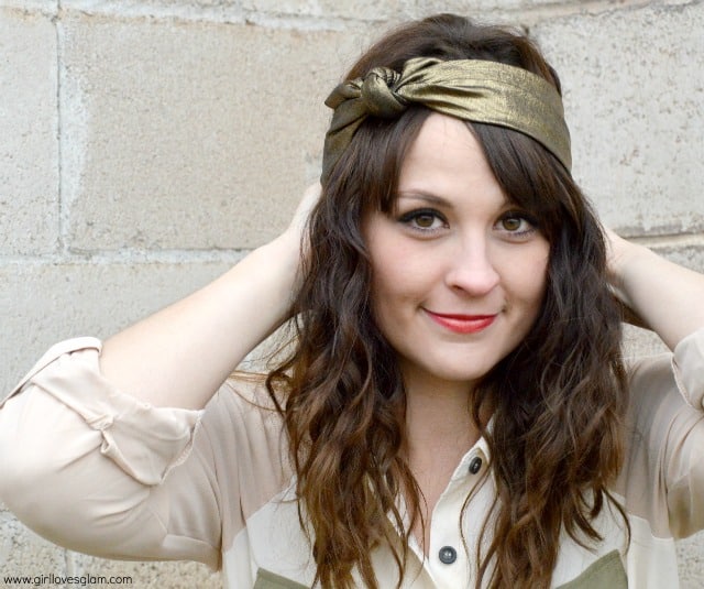 The perfect metallic turban for Fall and Winter