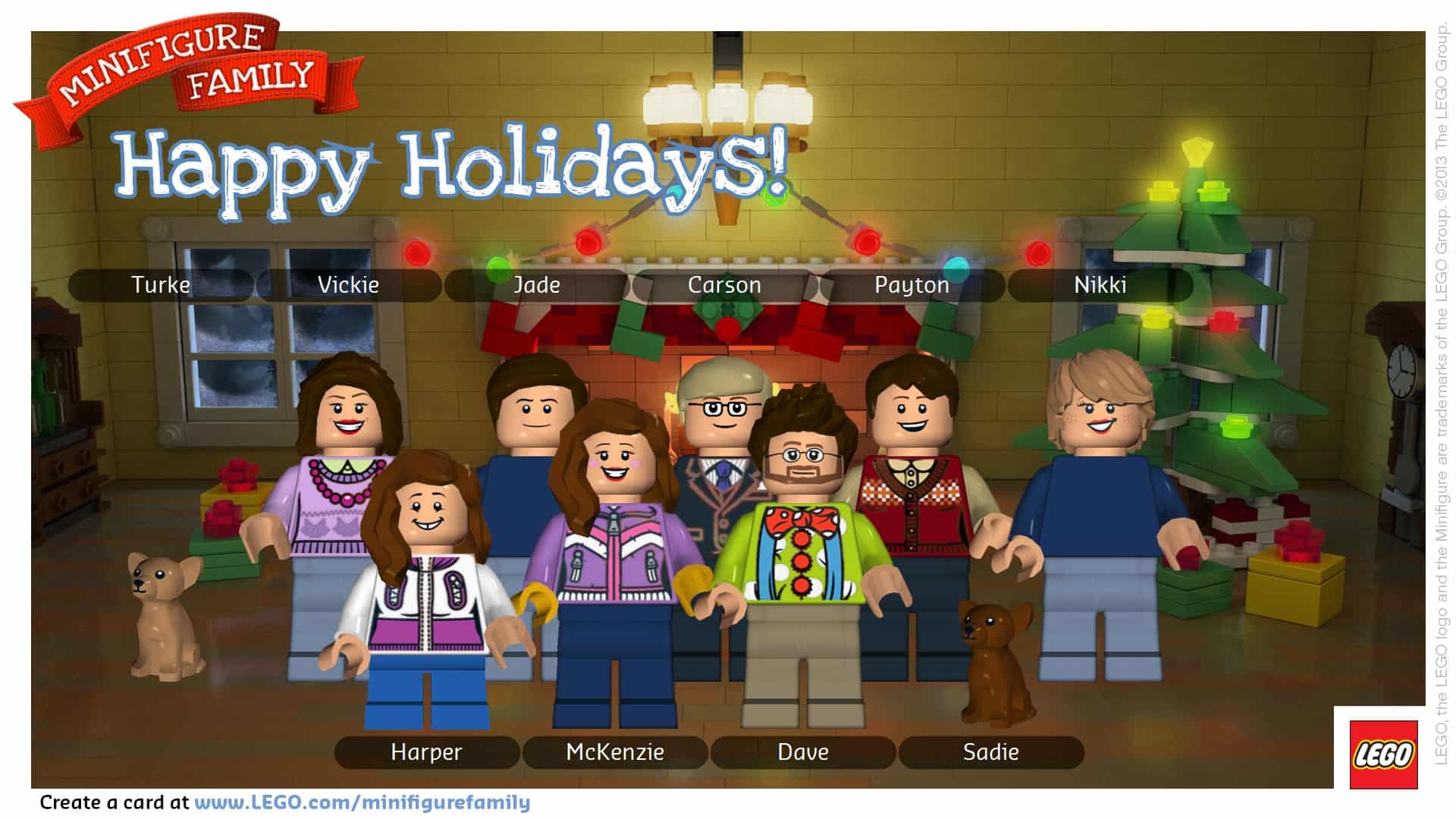 Create a LEGO Minifigure Holiday Card!
