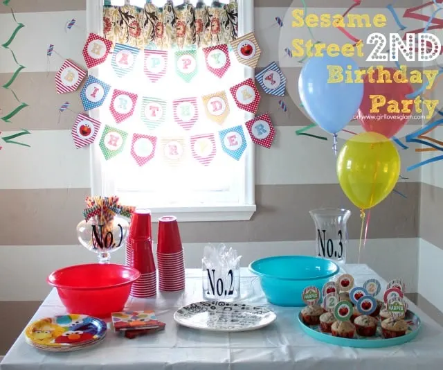 Sesame Street 2nd Birthday Party