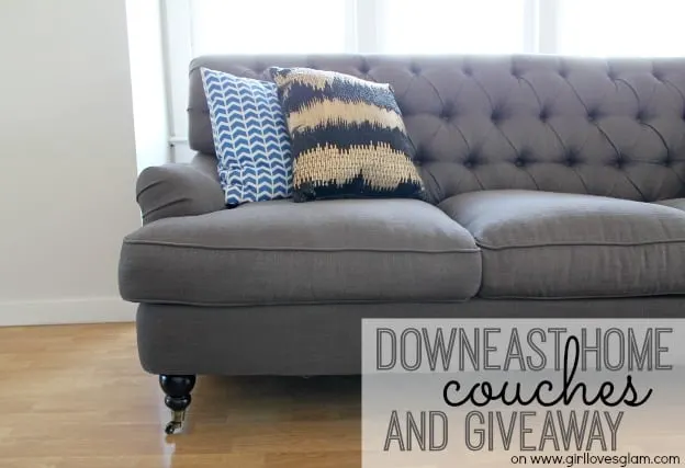 DownEast Home Couches and giveaway