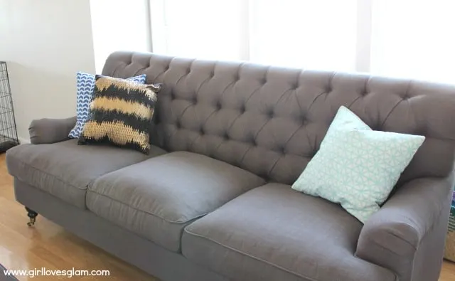 DownEast Home Gray Couch