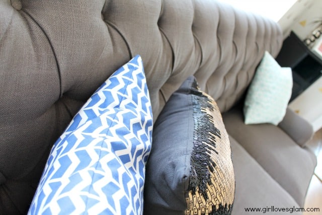 Gray Tufted Sofa