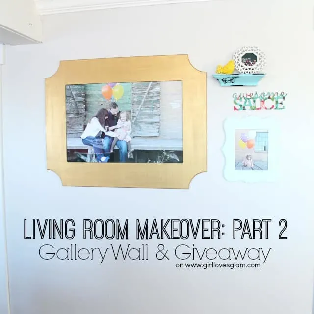 Living Room Makeover Gallery Wall and Giveaway