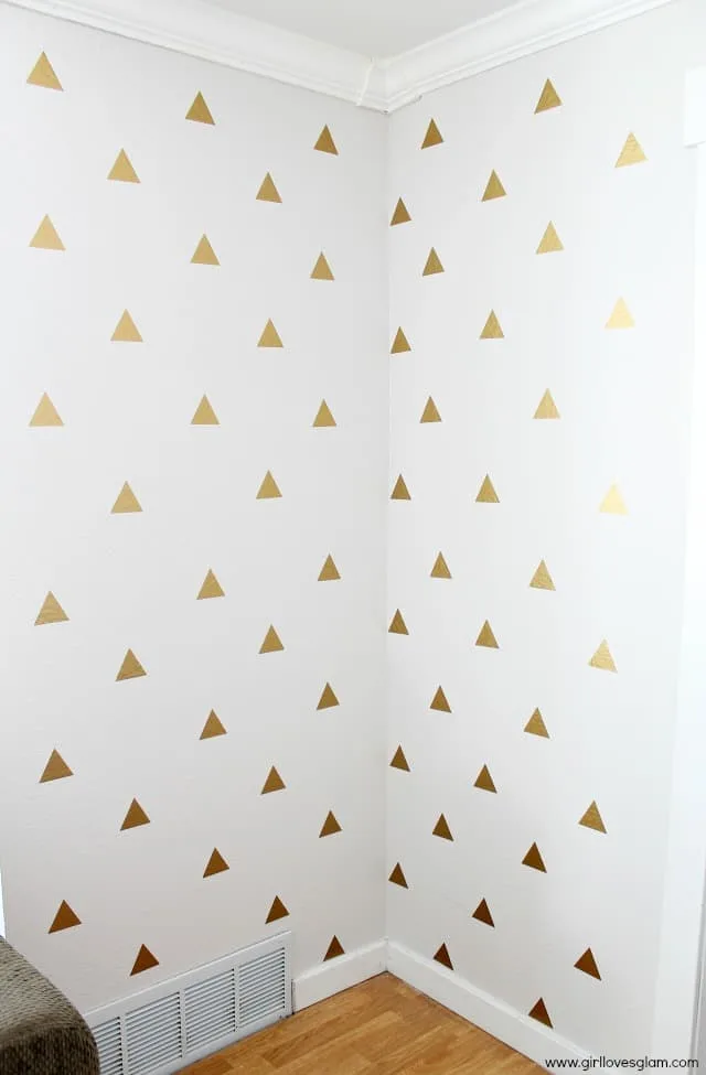 Triangle Decal Wall