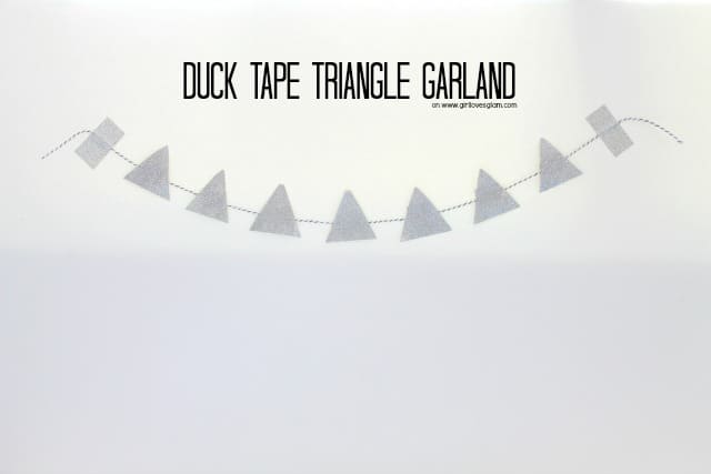 Duck Brand® Duck Tape Glitter Triangle Garland