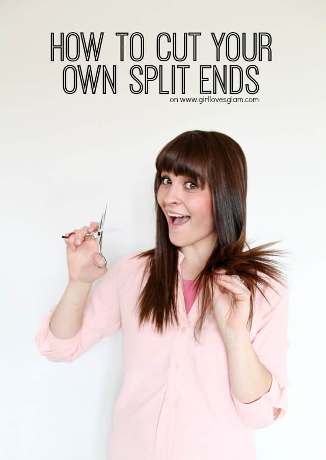 How to cut your own split ends on www.girllovesglam.com #beauty #hair #tutorial