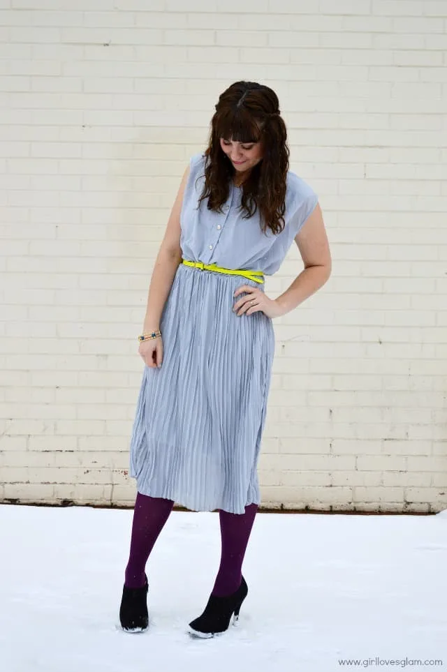 Spring Dress with Neon Accents