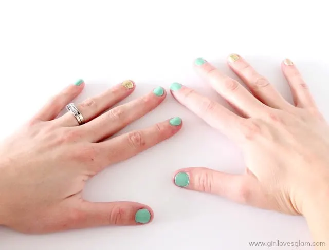 Spring nail art tutorial on www.girllovesglam.com #tutorial #beauty #nails