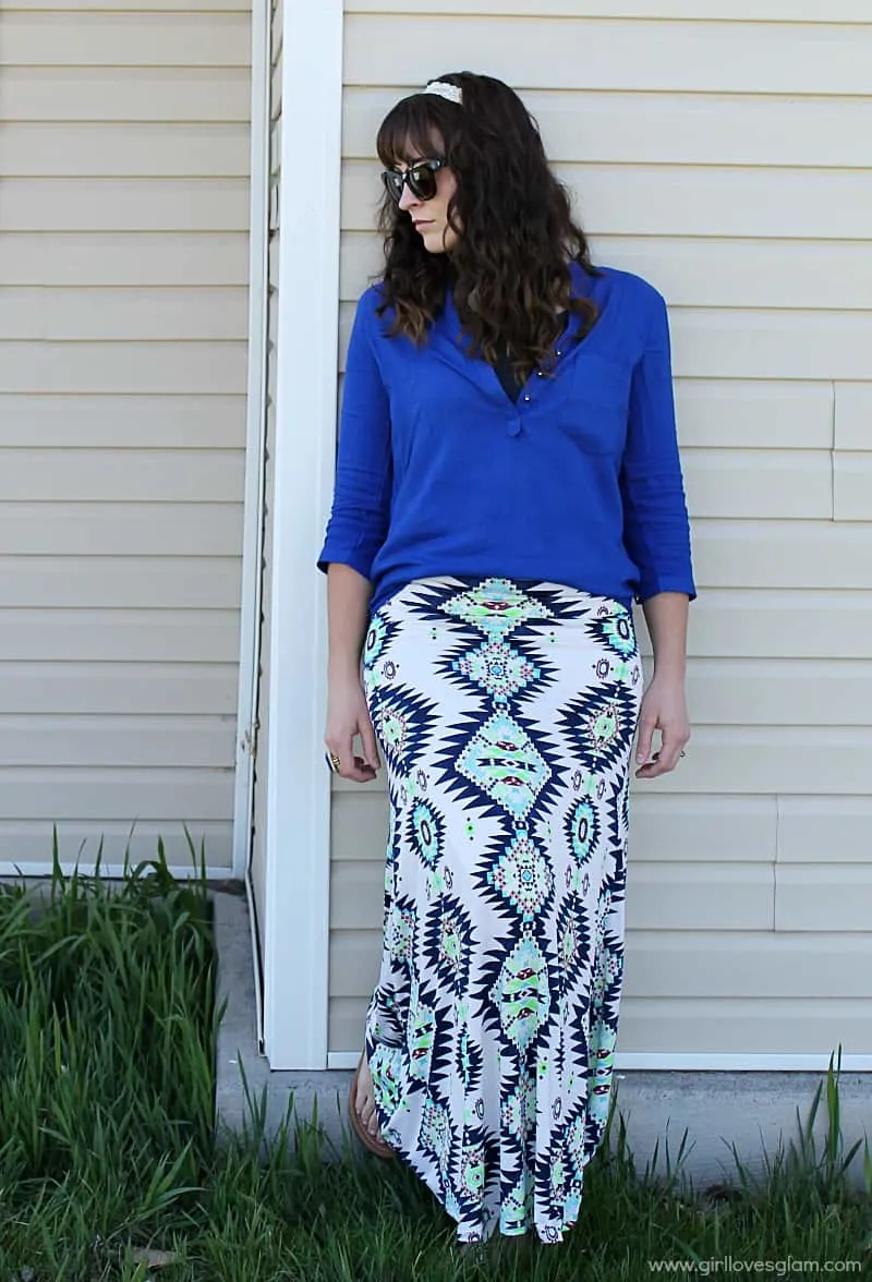 Casual Summer Maxi Skirt Outfit