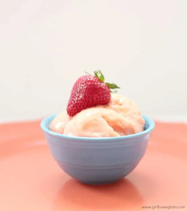 Low Fat fruit sorbet recipe on www.girllovesglam.com