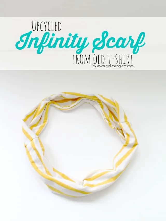 Upcycled Infinity Scarf from Old T Shirt