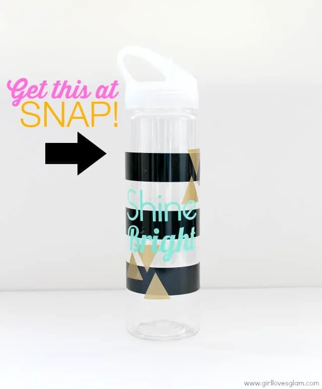 Water Bottle Design by Girl Loves Glam for Snap conference