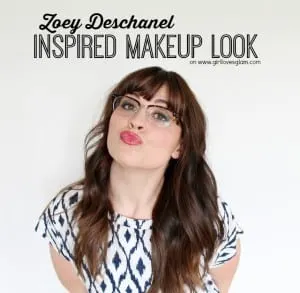 Zoey Deschanel Inspired Makeup look on www.girllovesglam.com