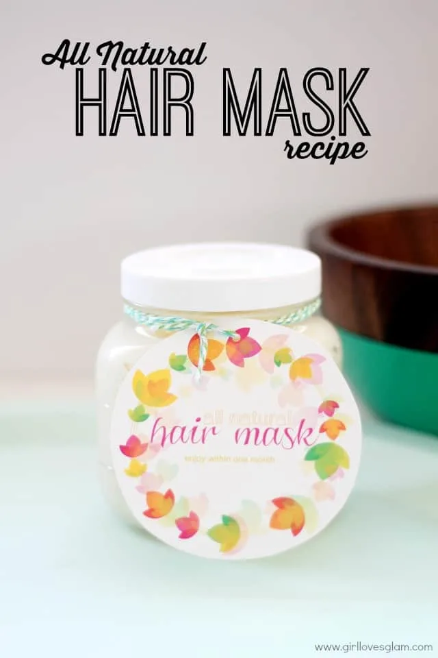 Homemade All Natural Hair Mask Recipe on www.girllovesglam.com