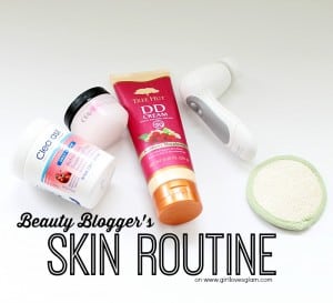 beauty blogger's skin routine on www.girllovesglam.com