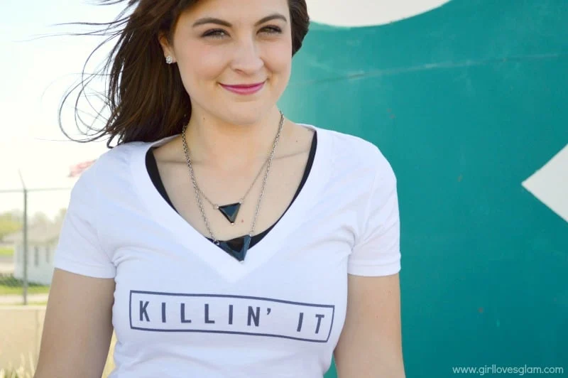 Killin' It Tee featured on www.girllovesglam.com