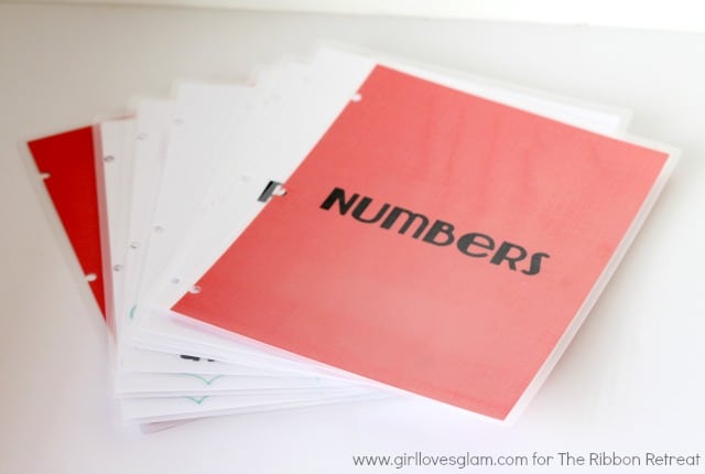 Interactive Toddler Number Learning Book by www.girllovesglam.com for The Ribbon Retreat