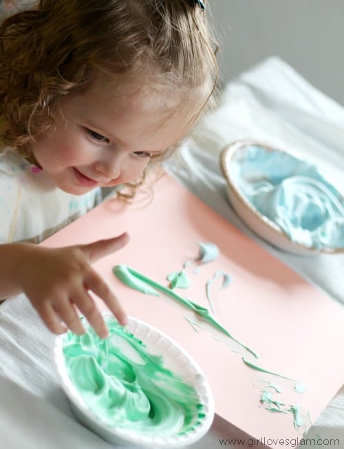 Kid Craft: Puffy Finger Paint Recipe - Girl Loves Glam