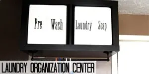 Laundry Organization Center on www.girllovesglam.com