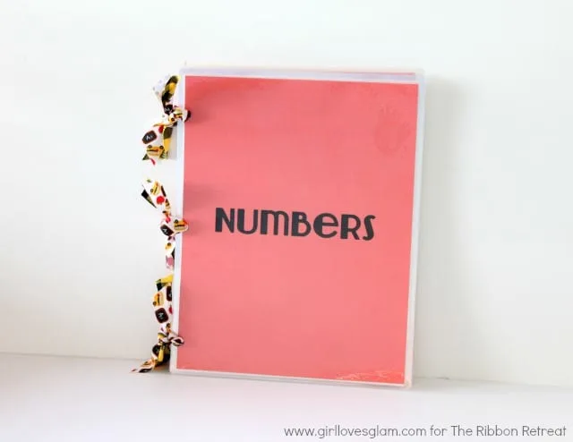 Number learning book for toddlers by www.girllovesglam.com for The Ribbon Retreat