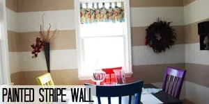 Painted stripe wall tutorial on www.girllovesglam.com